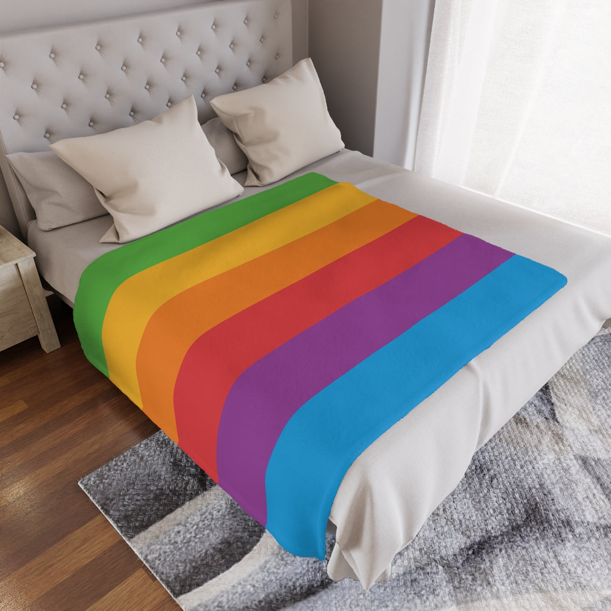 Apple Six Colors Soft Micro-Fleece blanket